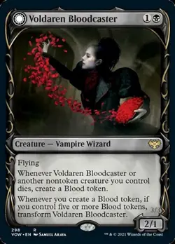Voldaren Bloodcaster / Bloodbat Summoner (Showcase) - Light Play MTG - Image 1