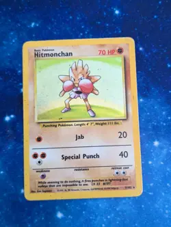 (Holo) Hitmonchan | Base Set 7/102 | Vintage Pokemon Card - HP - Image 1