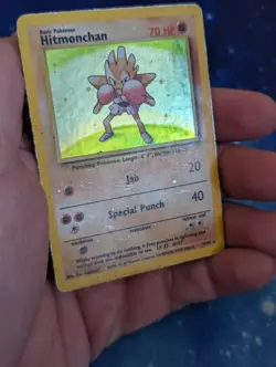 (Holo) Hitmonchan | Base Set 7/102 | Vintage Pokemon Card - HP - Image 3