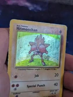 (Holo) Hitmonchan | Base Set 7/102 | Vintage Pokemon Card - HP - Image 5
