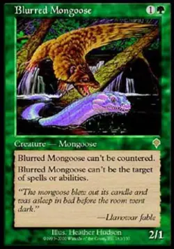 Blurred Mongoose - Medium Play MTG Invasion - Image 1