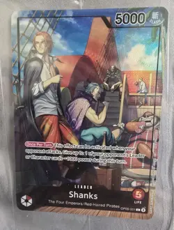 Shanks (2025 PSA Magazine Promo) OP09-001 One Piece Promotion Card Sealed - Image 4