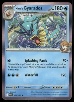 Misty's Gyarados 049/182 Holo Destined Rivals Pokemon TCG trading card - Image 1