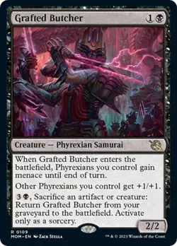 Grafted Butcher -Foil Near Mint MTG March of the Machine - Image 1