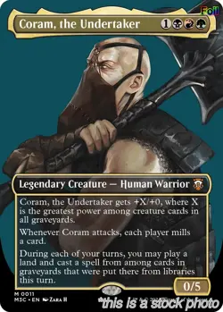 Coram, the Undertaker (Borderless) [M3C - 11FoilMagicNM - Image 1