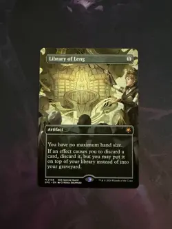 Library of Leng (Borderless) Special Guest Regular Mythic Colorless Artifact MTG - Image 1