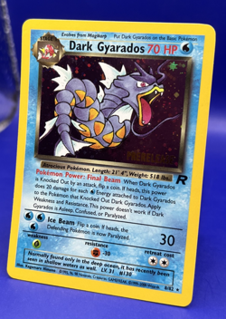 Pokemon Team Rocket Prerelease Dark Gyarados 8/82 Promo Holo Rare LP+ - Image 3