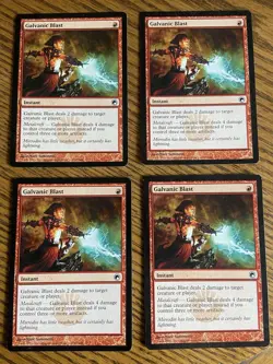 MTG Galvanic Blast - Scars Of Mirrodin #91 X4 - Image 1