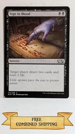 4x Sign in Blood Core Set 2015 (M15) Regular - Image 4