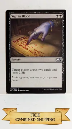 4x Sign in Blood Core Set 2015 (M15) Regular - Image 5