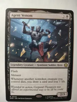 Agent Venom 49 R Marvel's Spider-Man Magic: The Gathering Near Mint - Image 1