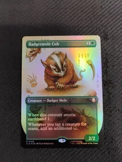 Badgermole Cub #326 Borderless Foil MTG Avatar The Last Airbender ATLA NM - Image 1