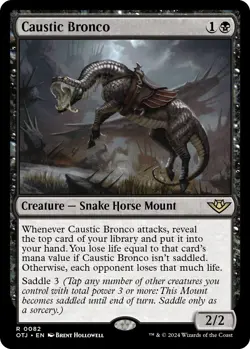 Caustic Bronco [OTJ - 82 Lightly Played] - Image 1