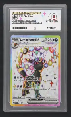 Pokemon. Umbreon Ex 176 & Espeon Ex 175 Prismatic. Ace 10s Sequential Set & Pin - Image 2