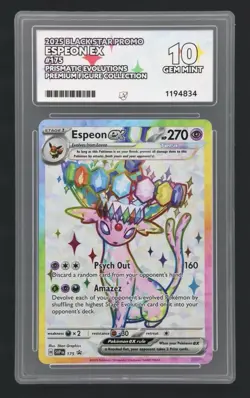 Pokemon. Umbreon Ex 176 & Espeon Ex 175 Prismatic. Ace 10s Sequential Set & Pin - Image 4