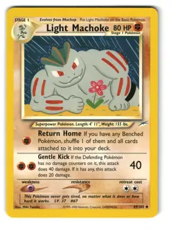 Light Machoke 49/105 Unlimited Uncommon Neo Destiny Pokemon LP - Image 1