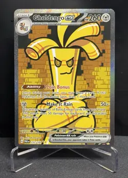 Pokemon Gholdengo ex 252/182 SV04: Paradox Rift Special Illustration Rare - Image 1