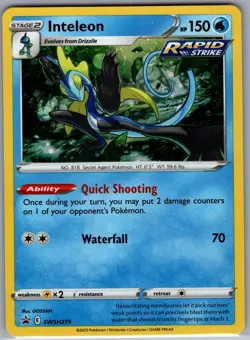 Inteleon SWSH279 - Pokemon TCG SWSH Black Star Promos - Holo Promo (NM) - Image 1