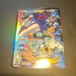 Pokemon TCG Team Aqua's Kyogre EX 6/34 Double Crisis Full Art Holo UR 190 - Image 1