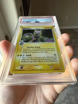 Mewtwo Delta Species Pokemon TCG 2006 Holon Phantoms PSA 8.5 Rev Holo 24/110 - Image 4