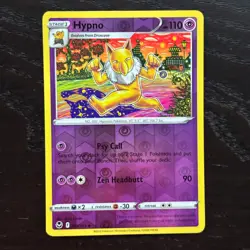 Hypno 061/195 Pokemon Silver Tempest Sword & Shield Reverse Holo Uncommon NM - Image 1