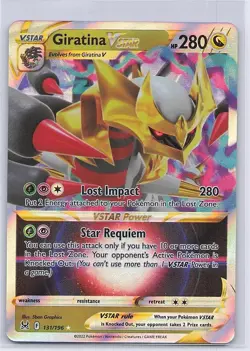 Giratina VSTAR 131/196 Holo VSTAR Rare Lost Origin Pokemon Near Mint - Image 1