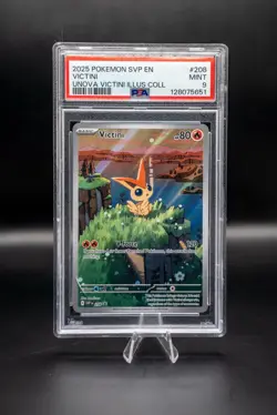 Victini - Pokemon TCG Unova Victini Illustration Collection Promo #208 PSA 9 - Image 1