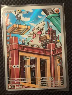 Pokemon TCG Timburr 125/086 SV: Black Bolt 2025 NM - Image 2