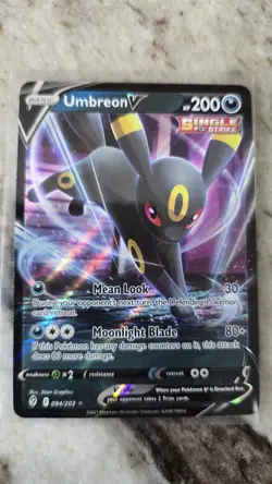 Pokemon TCG Umbreon V 094/203 SWSH07: Evolving Skies Holo NM - Image 1