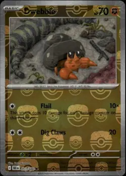 Dwebble (Master Ball Pattern) 051/086 Common Black Bolt Pokemon Holo NM/M - Image 3