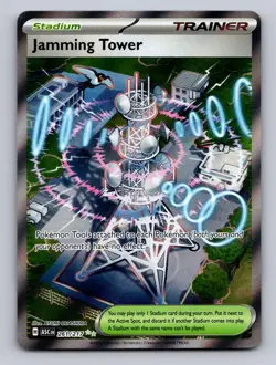 JAMMING TOWER 261/217 ULTRA RARE ASCENDED HEROES POKEMON HOLO NM - Image 1