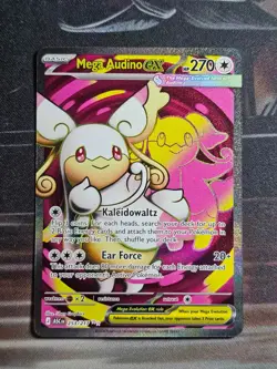 Mega Audino ex 253/217 Ultra Rare Ascended Heroes Pokemon Holo NM/M - Image 1