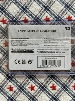 Pitch Black Armarouge Best Buy Promo Holo Rare 30th Stamped Factory Sealed - Image 2