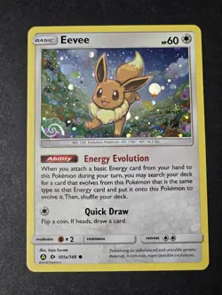2018 Pokemon Alternate Art Promos 101a/149 *Swirl!* Cosmos Holo Eevee - Image 1