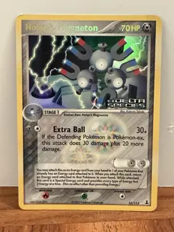 Vintage Pokemon Delta Species 2005 Holon’s Magneton Reverse Holo 22/113 MP - Image 1