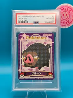 PSA 10 - 2023 Marumiya Pokemon, Lechonk, Stickers - Image 1
