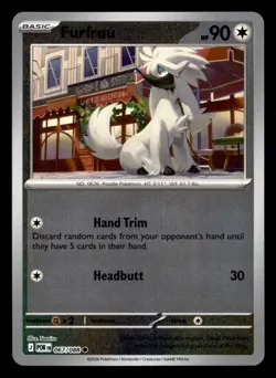 Furfrou 067/088 Common Perfect Order Pokemon Reverse Holo Near Mint - Image 1