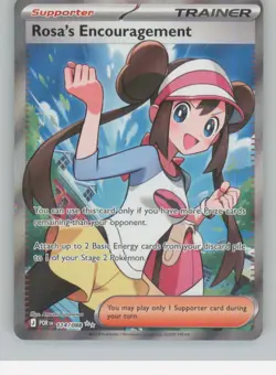 Rosa's Encouragement 114/088 Ultra Rare Perfect Order Pokemon Holo NM - Image 1