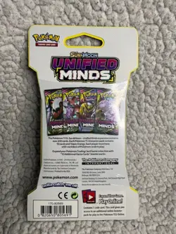 Pokemon TCG: Sun & Moon – Unified Minds Sealed Sleeved Booster Pack Mewtwo Mew - Image 2