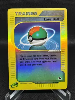 Lure Ball 128/144 Skyridge Reverse Holo Rare Pokemon TCG Nintendo e-reader LP - Image 1