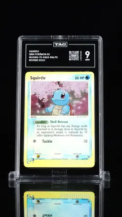 Pokemon Team Aqua’s Squirtle #46 Reverse Holo TAG 9 - Image 1