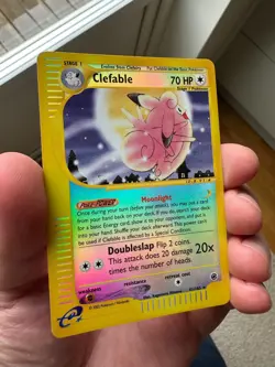 Pokemon Clefable 41/165 Reverse Holo Expedition Base Set WOTC 2002 Near Mint - Image 1