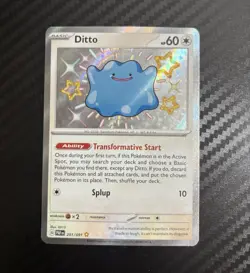 Ditto 201/091 SV Paldean Fates Shiny Rare Holo EN 2024 60 HP - Image 1