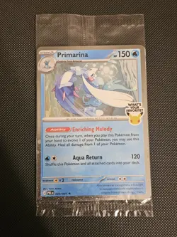 Pokemon TCG Primarina 020/084 Sealed Barnes & Noble 30th Pitch Black Promo - Image 1