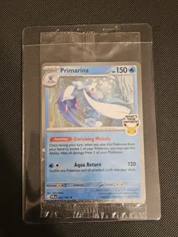 Pokemon TCG Primarina 020/084 Sealed Barnes & Noble 30th Pitch Black Promo - Image 3