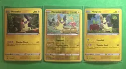 Pokemon Morpeko Promo Lot SWSH012 SWSH031 & 035/072 Reverse Holo NM - Image 1
