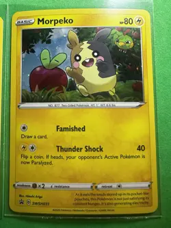 Pokemon Morpeko Promo Lot SWSH012 SWSH031 & 035/072 Reverse Holo NM - Image 3