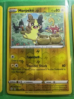 Pokemon Morpeko Promo Lot SWSH012 SWSH031 & 035/072 Reverse Holo NM - Image 4