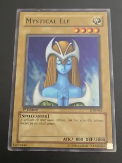 Yugioh: Mystical Elf - LOB-062 - Super Rare - 1st Edition - American English - Image 1