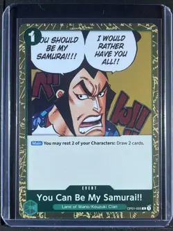 You Can Be My Samurai!! (Pirate Foil) #OP01-055 Premium Booster Vol. 2 250001 - Image 1